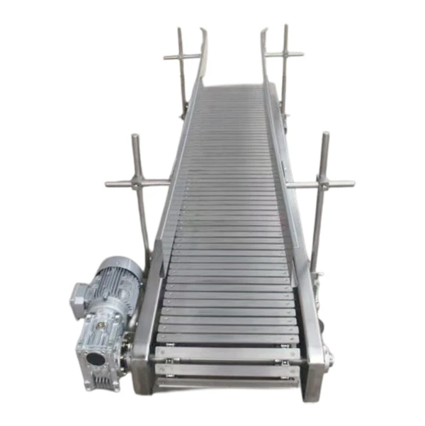 2.5M Stainless Steel Bag Closing Slat Conveyor suppliers